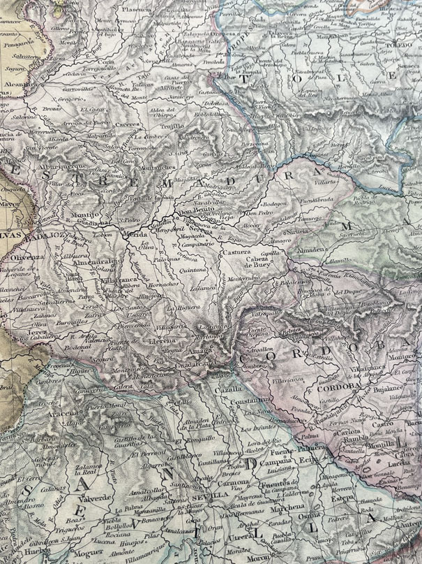 Mapa antiguo de España