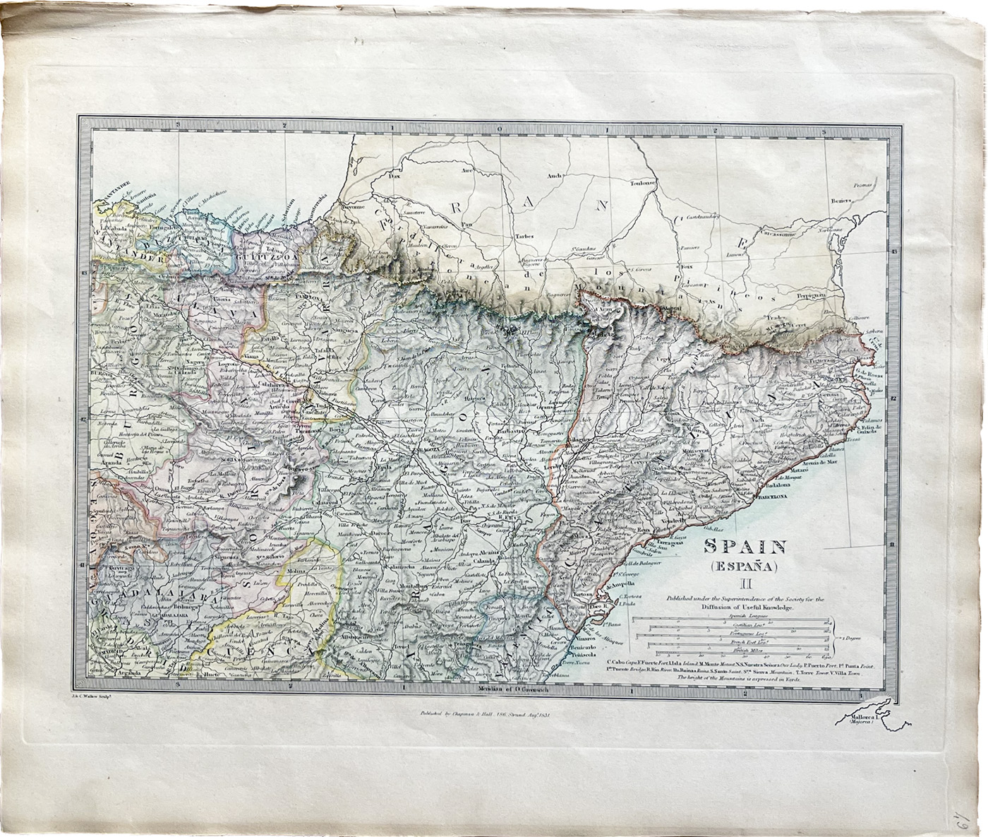 Mapa antiguo de España