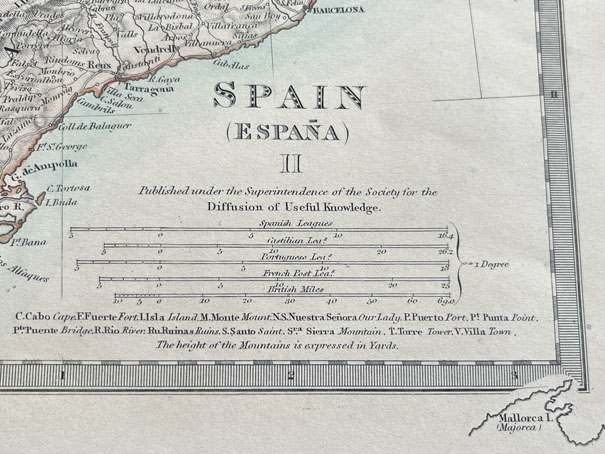 Mapa antiguo de España