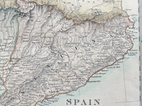 Mapa antiguo de España