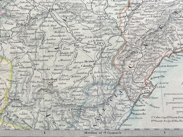 Mapa antiguo de España