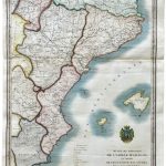Mapa antiguo de España Aragón