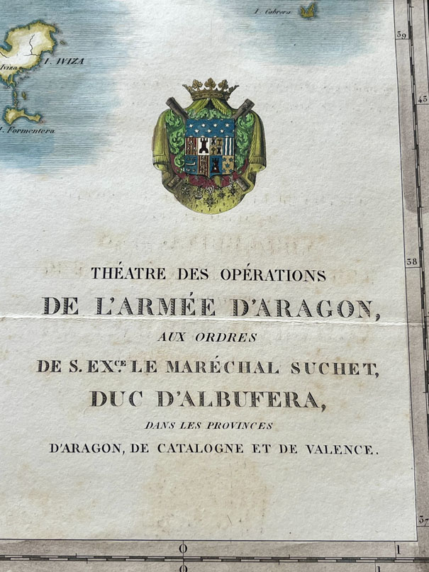 Mapa antiguo de España Aragón