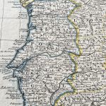 Mapa antiguo de España y Portugal