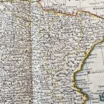 Mapa antiguo de España y Portugal