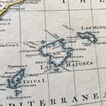 Mapa antiguo de España y Portugal