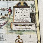 Mapa antiguo de España y Portugal