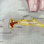 Mapa antiguo de España Cádiz