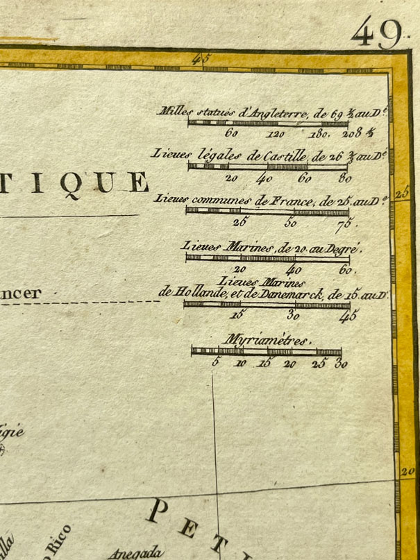 Mapa antiguo del Caribe