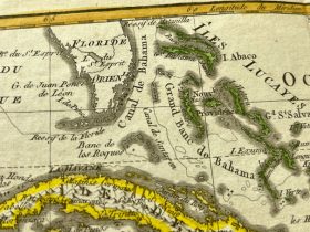Mapa antiguo del Caribe