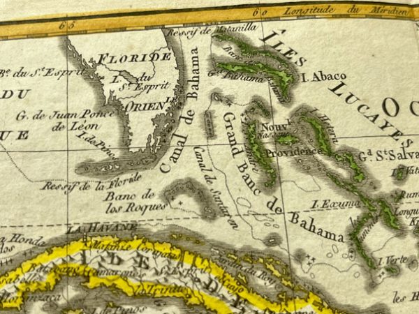 Mapa antiguo del Caribe