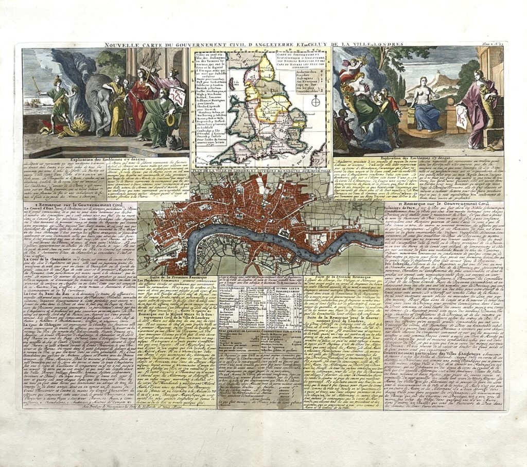 Mapa antiguo de Londres